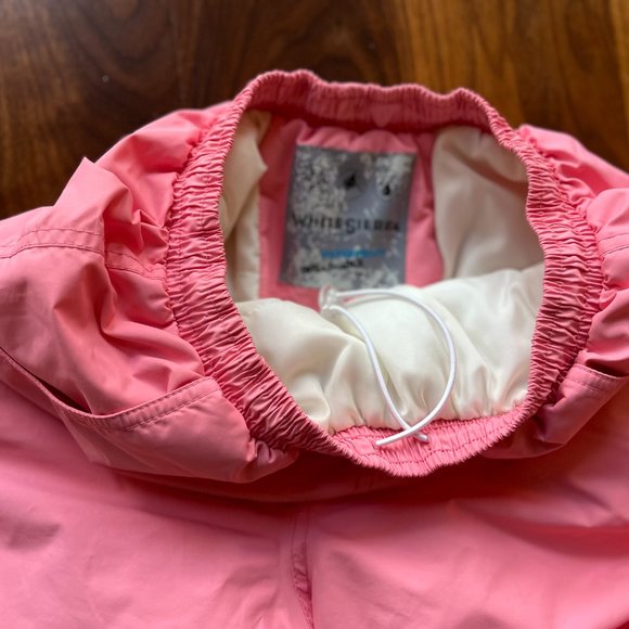 White Sierra Pink Goretex Ski pants  Snow pants Girls Large - Picture 4 of 9